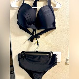 Cocoship black bikini new with tags